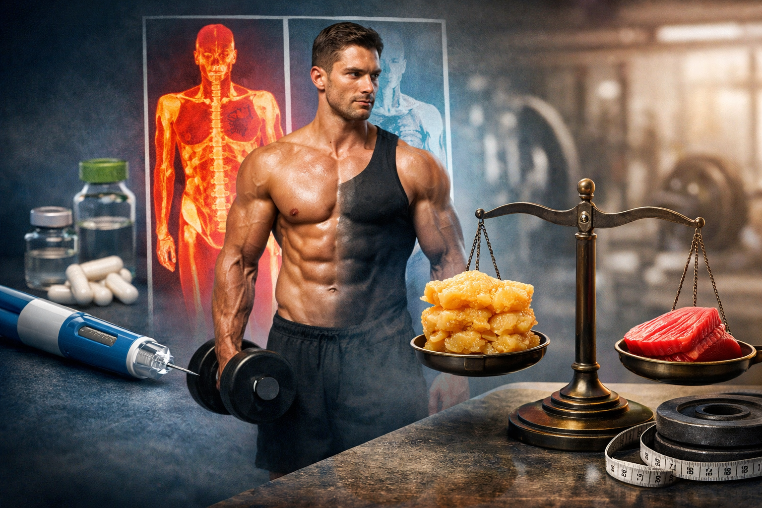 GLP-1-(und Multi-)Agonisten, Körperzusammensetzung und Muskelmasse